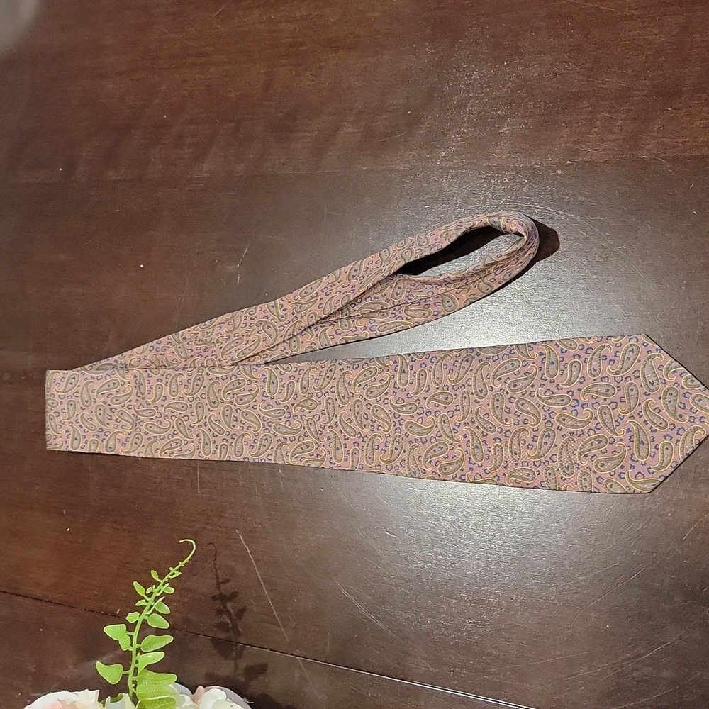 Authentic Dior silk skinny necktie